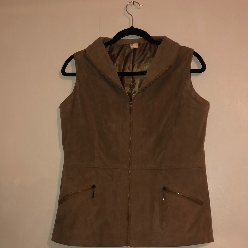 Suede Light Brown Women’s Vest